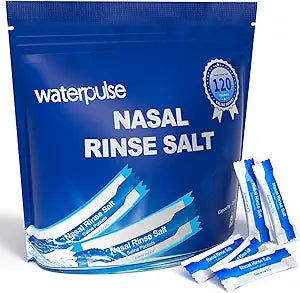 120 Saline Packets,Sinus Rinsing Packets for Neti Pots,Neti Pot Salt Packets Individually Wrapped,Nasal Rinse Packets Neti Pot Salt for Nasal Irrigation System,Nasal Wash Squeeze Bottle & Sinus Relief